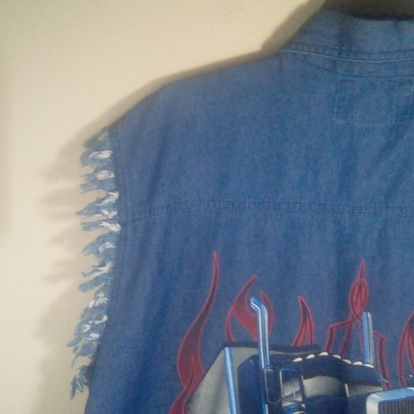 Coast Denim Chambray Trucker Shirt Road King - Picture 11 of 16